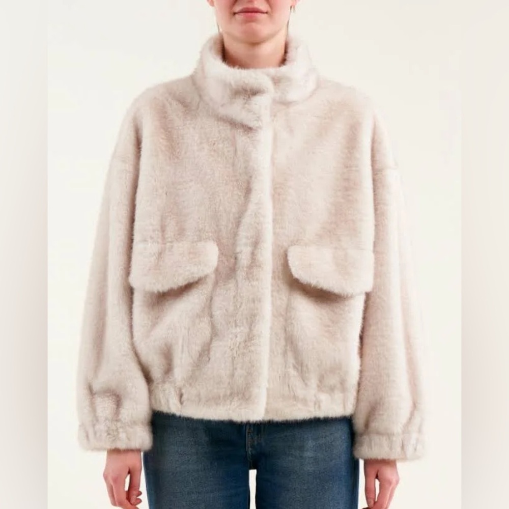 Bellerose Soft Cream Teddy Jacket